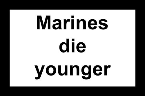 молодые пехотинцы умирают
