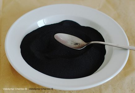чёрная тарелка